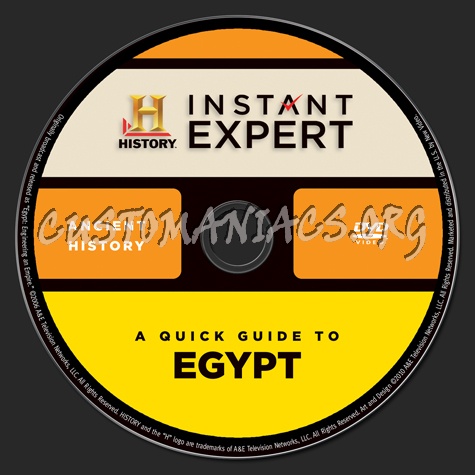 A Quick Guide to Egypt dvd label