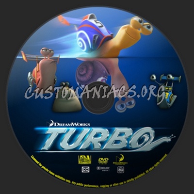Turbo dvd label
