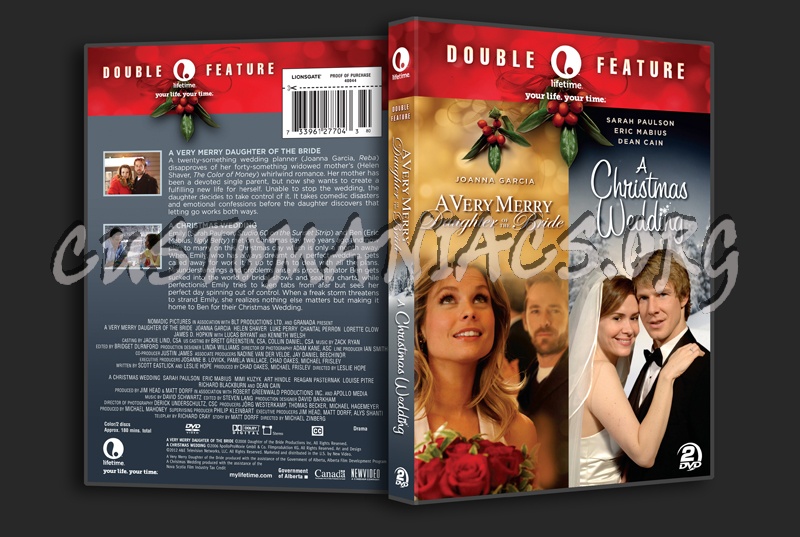 A Very Merry Daughter of the Bride / A Christmas Wedding dvd cover