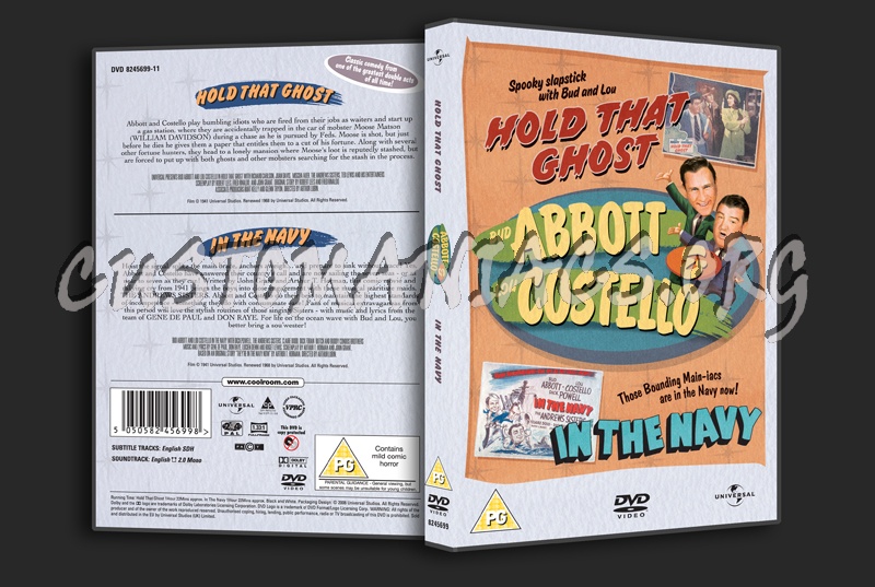 Abbott & Costello: Hold That Ghost / In the Navy dvd cover