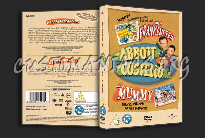 Abbott & Costello: Meet Frankenstein / Meet the Mummy dvd cover