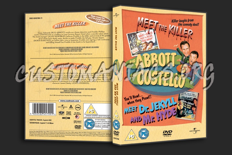 Abbott & Costello: Meet the Killer / Meet Dr Jekyll and Mr Hyde dvd cover