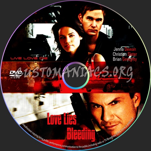 Love Lies Bleeding dvd label