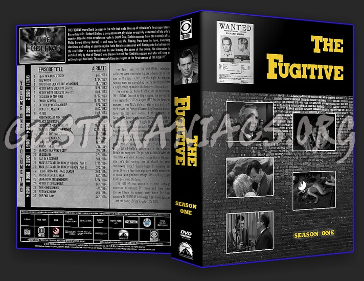 The Fugitive - Seasons 1-4 dvd cover