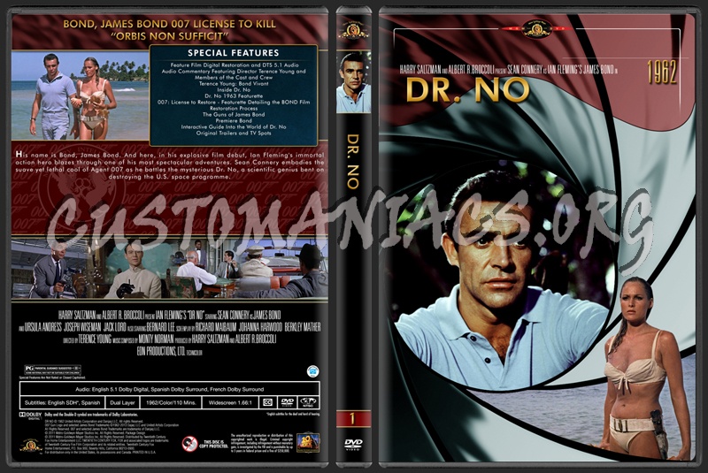 James Bond (007) Collection Dr. No (1) dvd cover