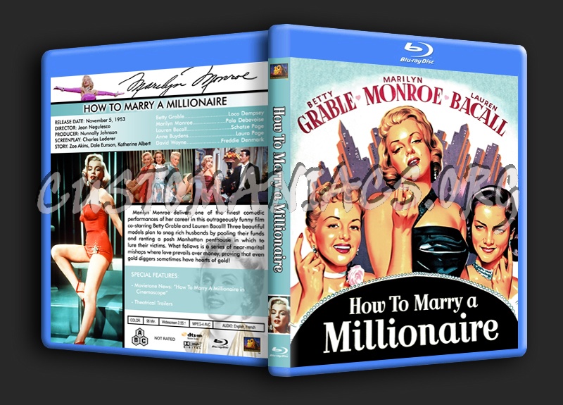 How To Marry A Millionaire blu-ray cover