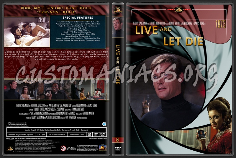 James Bond (007) Collection Live And Let Die (8) dvd cover