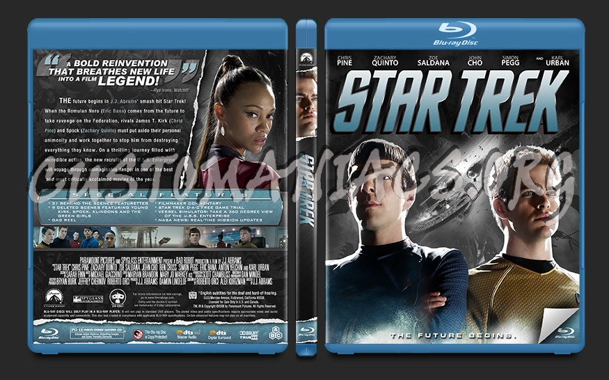 Star Trek blu-ray cover