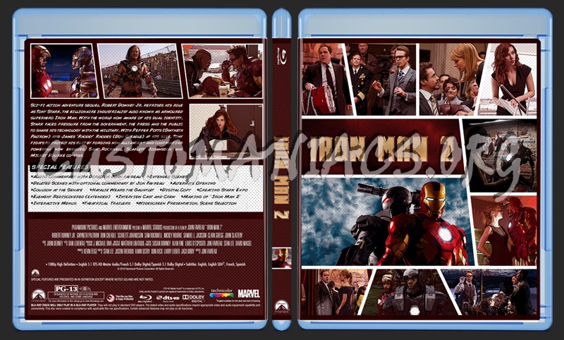 Iron Man 2 blu-ray cover