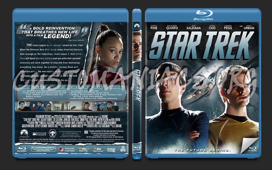 Star Trek blu-ray cover