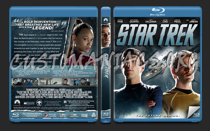 Star Trek blu-ray cover