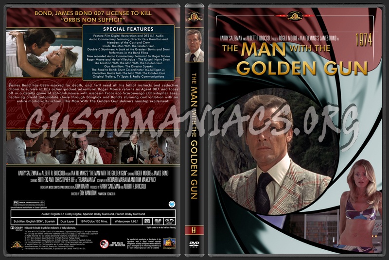 James Bond (007) Collection The Man With The Golden Gun (9) dvd cover