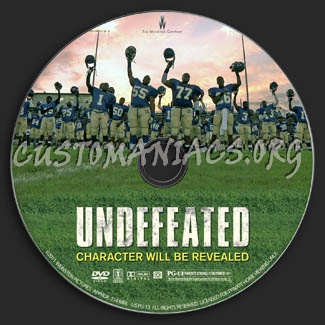 Undefeated dvd label