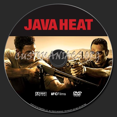 Java Heat dvd label
