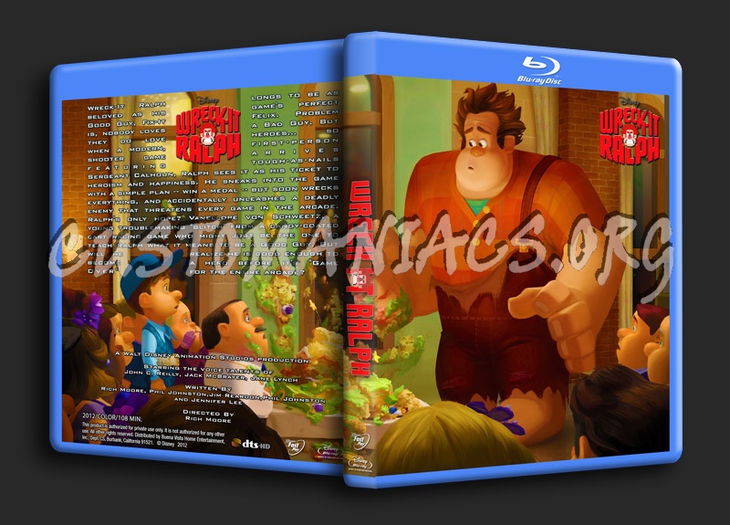 Wreck it Ralph blu-ray cover