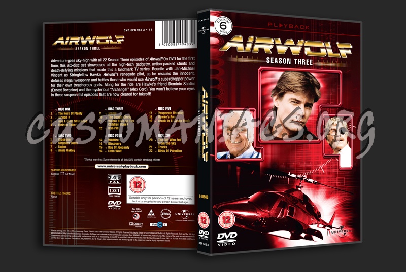 Airwolf Season 3 dvd cover