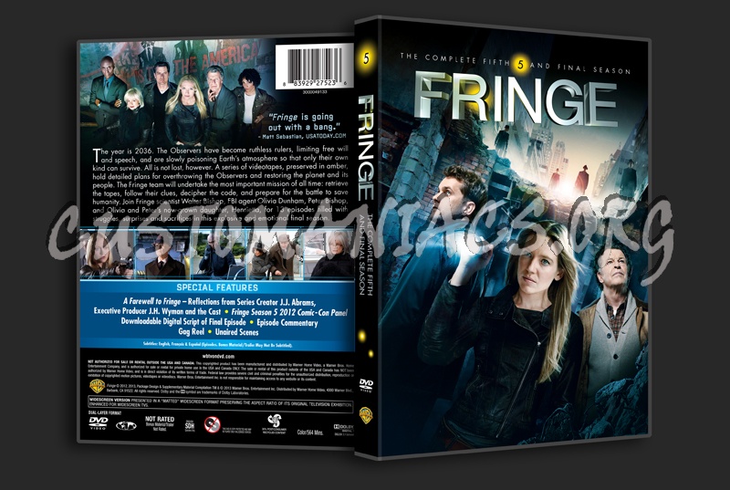 Fringe Season 5 dvd cover