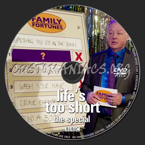 Life's Too Short - The Special dvd label