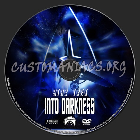 Star Trek Into Darkness dvd label