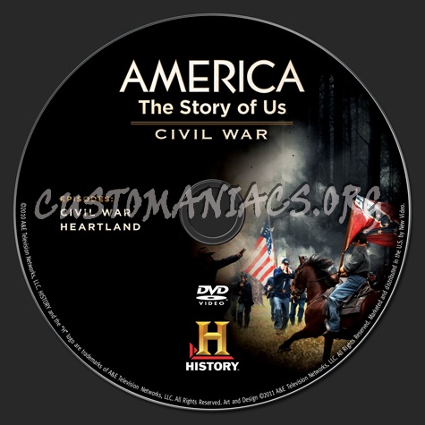 America The Story of Us: Civil War dvd label