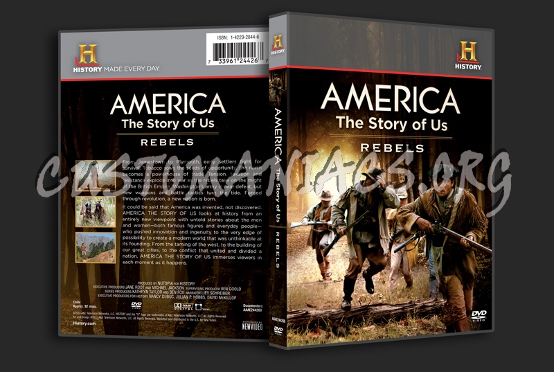 America The Story of Us: Rebels dvd cover