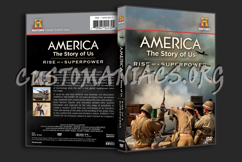 America The Story of Us: Rise of a Superpower dvd cover