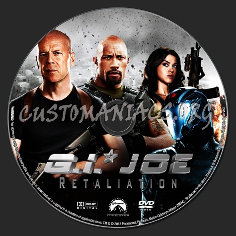 G.I. Joe Retaliation dvd label