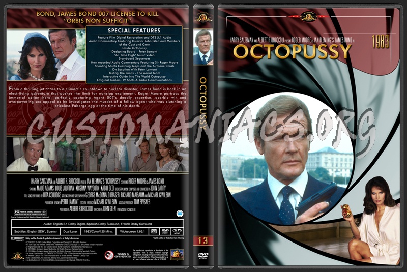 James Bond (007) Collection Octopussy (13) dvd cover