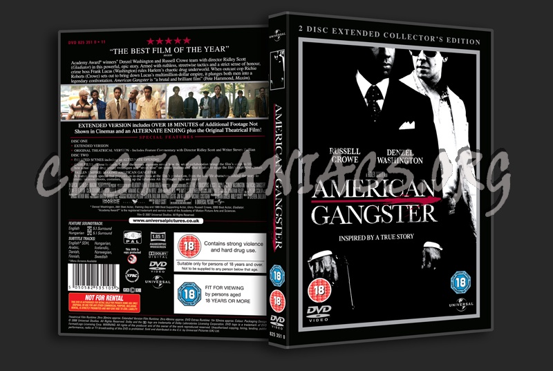 American Gangster dvd cover
