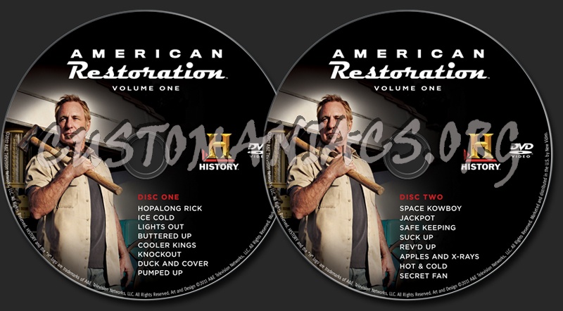 American Restoration Volume 1 dvd label