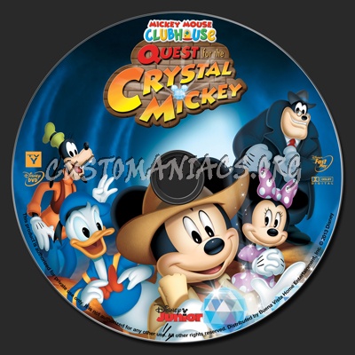 Mickey Mouse Clubhouse Quest For The Crystal Mickey dvd label