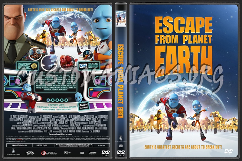 Escape From Planet Earth dvd cover