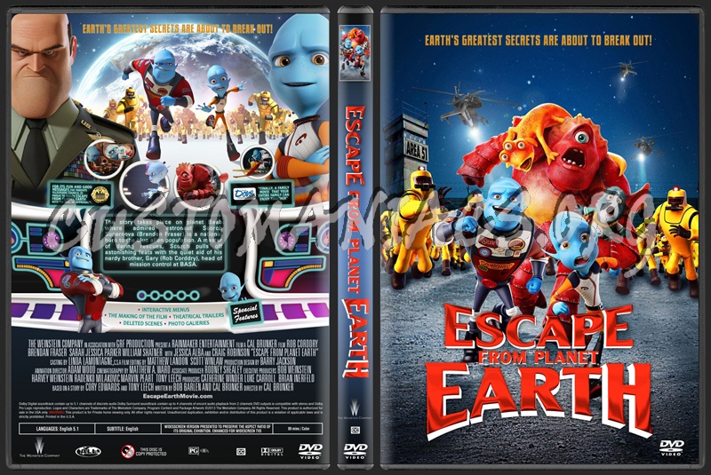 Escape From Planet Earth dvd cover