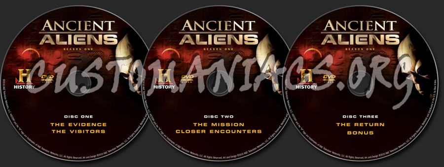 Ancient Aliens Season 1 dvd label