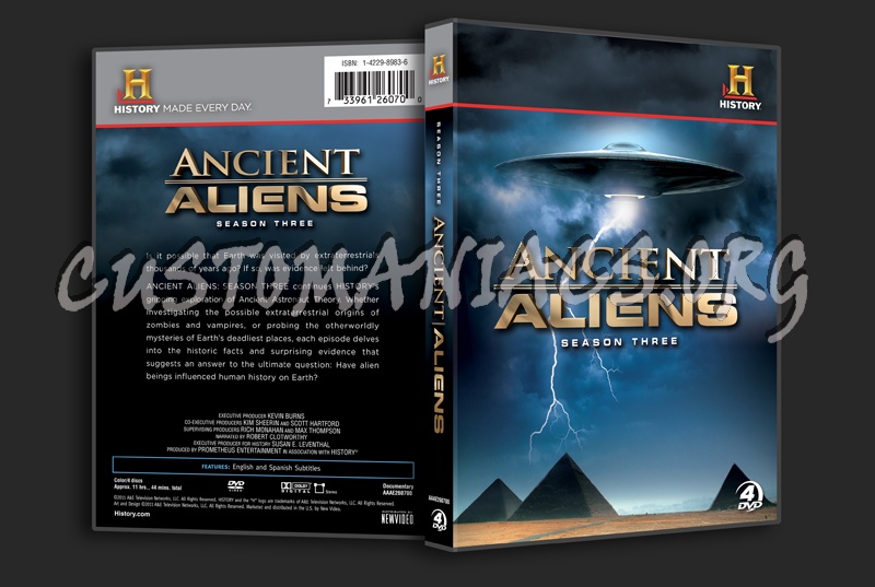 Ancient Aliens Season 3 dvd cover