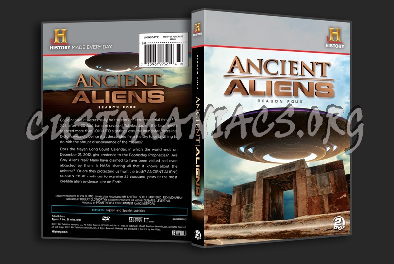 Ancient Aliens Season 4 dvd cover
