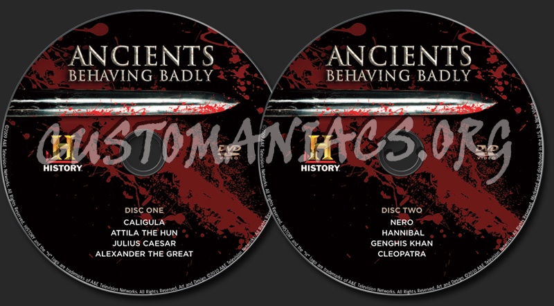 Ancients Behaving Badly dvd label