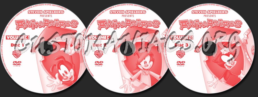Animaniacs Volume 4 dvd label