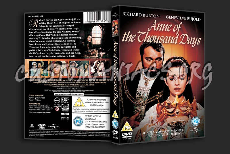 Anne of the Thousand Days dvd cover