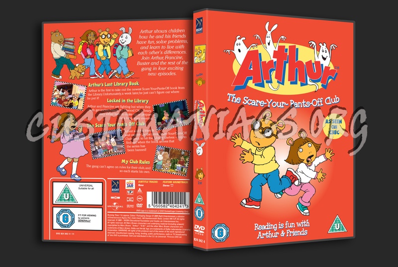 Arthur The Scare-Your-Pants-Off Club dvd cover