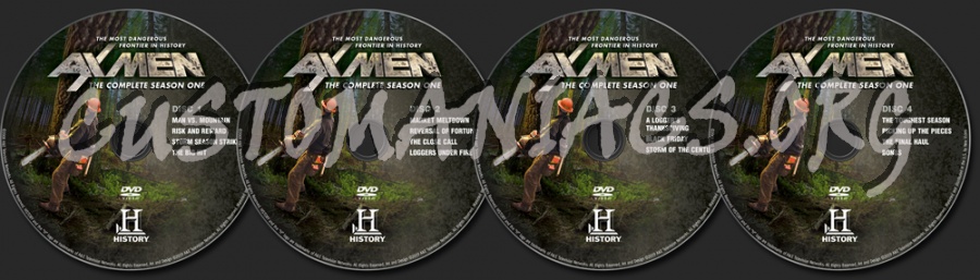 Ax Men Season 1 dvd label