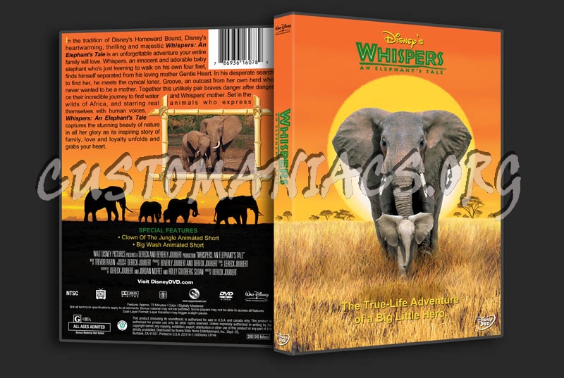 Whispers: An Elephant's Tale dvd cover