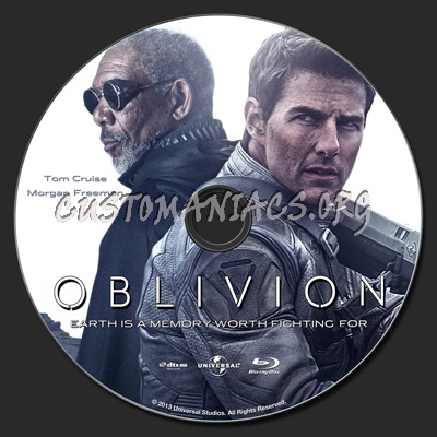 Oblivion blu-ray label