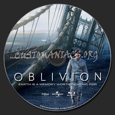 Oblivion blu-ray label