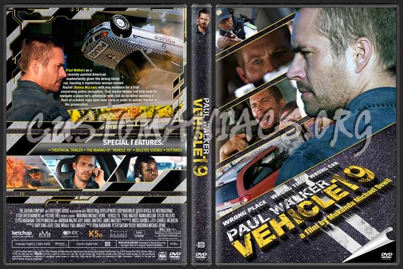 Vehicle 19 dvd cover