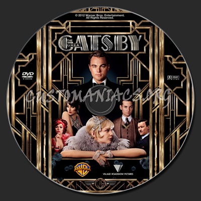 The Great Gatsby (2013) dvd label