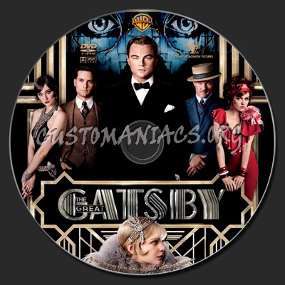 The Great Gatsby (2013) dvd label