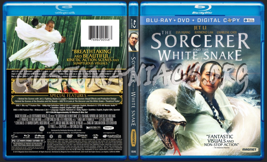 The Sorcerer And The White Snake blu-ray cover