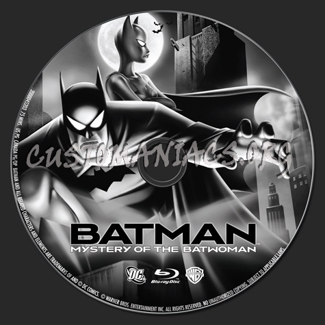 Batman Mystery of the Batwoman blu-ray label