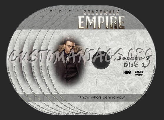 Boardwalk Empire Season 2 dvd label